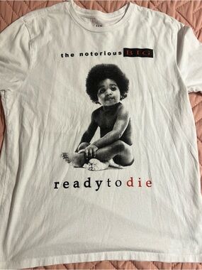 GAP Notorious BIG Ready to Die Graphic T Shirt men’s Large rap